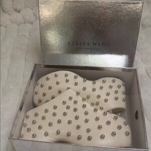 White Studded Women's Shoes